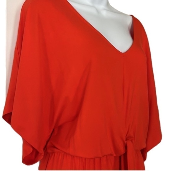 NWT VENUS Front Knot Dress in Orange - Picture 4 of 7